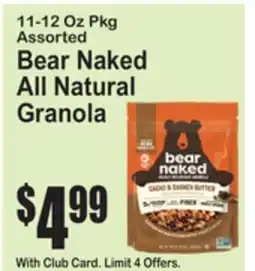 SuperFresh Bear Naked All Natural Granola offer