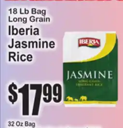 SuperFresh 18 Lb Bag Long Grain Iberia Jasmine Rice offer