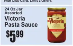 SuperFresh 24 Oz Jar Assorted Victoria Pasta Sauce offer
