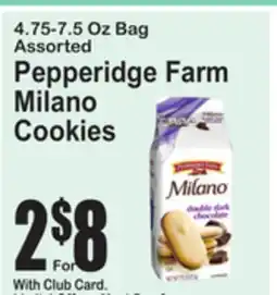 SuperFresh Pepperidge Farm Milano Cookies offer