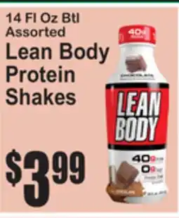SuperFresh 14 FL OZ Btl Assorted Lean Body Protein Shakes offer