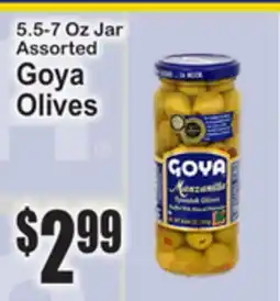 SuperFresh 5.5-7 Oz Jar Assorted Goya Olives offer