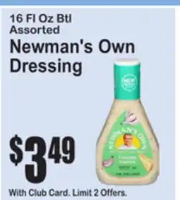 SuperFresh Newman's Own Dressing offer
