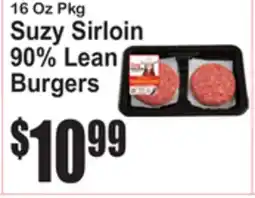 SuperFresh Suzy Sirloin 90% Lean Burgers offer
