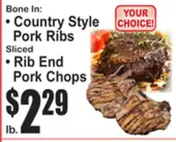 SuperFresh Bone In Country Style Pork Ribs Sliced Rib End Pork Chops offer