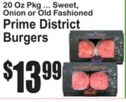 SuperFresh Prime District Burgers offer
