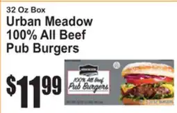SuperFresh Urban Meadow 100% All Beef Pub Burgers offer