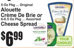 SuperFresh Alouette Crème De Brie or Cheese Spread offer