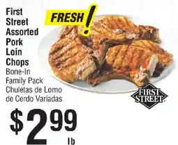 Smart & Final First Street assorted pork loin chops offer