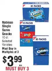 Nabisco single serve snacks