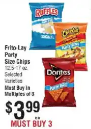 Smart & Final Frito-Lay Party Size Chips offer