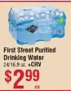 Smart & Final First Street Purified Drinking Water offer