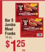 Smart & Final Bar S jumbo meat franks offer
