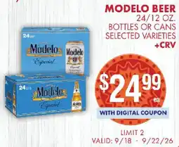 Smart & Final Modelo Beer offer