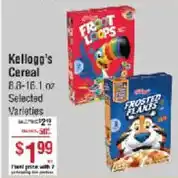 Smart & Final Kellogg's Cereal offer