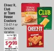 Cheez It, Club or Town House Crackers
