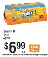 Smart & Final Sunny D offer