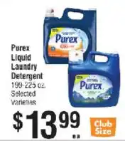 Smart & Final Purex liquid laundry detergent offer