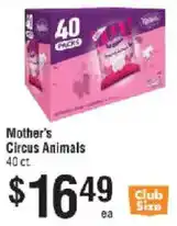 Smart & Final Mother's Circus Animals offer