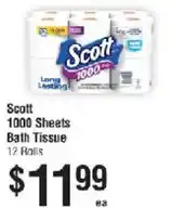 Smart & Final Scott 1000 Sheets Bath Tissue offer