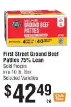 Smart & Final First Street Ground Beef Patties offer