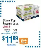 Smart & Final Skinny Pop Popcorn offer