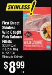 Smart & Final First Street Skinless Wild Caught Pink Salmon Fillets offer
