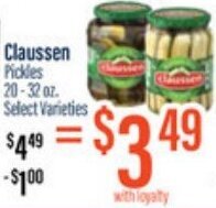 Germantown Fresh Market Claussen Pickles 20-32 oz offer