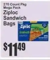 Key Food Ziploc sandwich bags offer