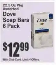 Key Food Dove soap bars offer