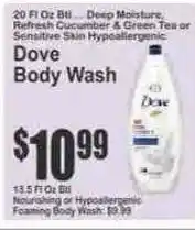 Dove body wash