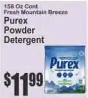 Key Food Purex powder detergent offer
