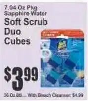 Key Food Sapphire Water Soft Scrub Duo Cubes offer