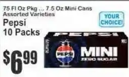 Key Food Pepsi mini zero sugar offer