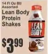 Key Food Lean Body Protein Shakes offer