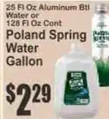 Key Food Poland Spring Water Gallon offer