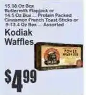 Key Food Kodiak Waffles offer