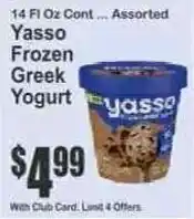 Key Food Yasso frozen greek yogurt offer