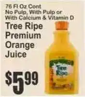 Key Food Tree Ripe Premium Orange Juice offer