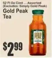 Key Food Gold Peak Tea offer
