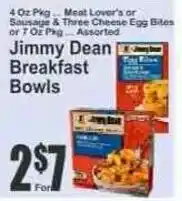 Key Food Jimmy Dean Breakfast Bowls offer