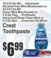 Key Food Crest toothpaste offer