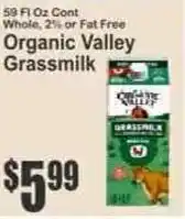 Key Food Organic Valley Grassmilk offer
