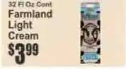 Key Food Farmland Light Cream offer