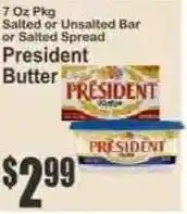 Key Food President butter offer
