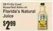 Key Food Florida's Natural Juice offer