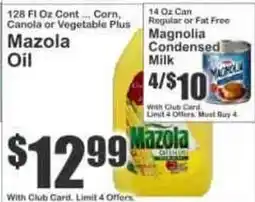 Key Food Mazola Oil offer