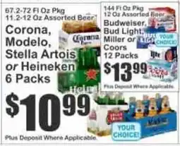 Key Food Corona, Modelo, Stella Artois or Heineken offer