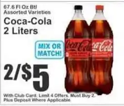 Key Food Coca-Cola 2 Liters offer