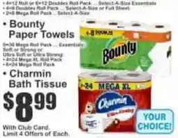 Key Food Bounty Paper Towels offer